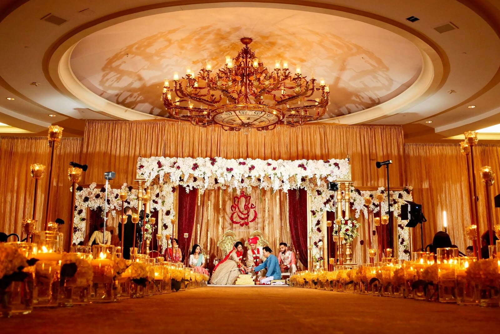 Car, Stage Decoration performance at an Indian wedding
